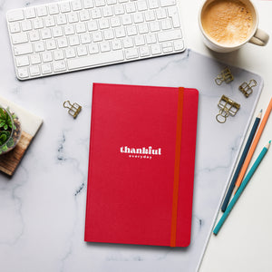 "Thankful Every Day" – Gratitude-Inspired Hardcover Bound Notebook