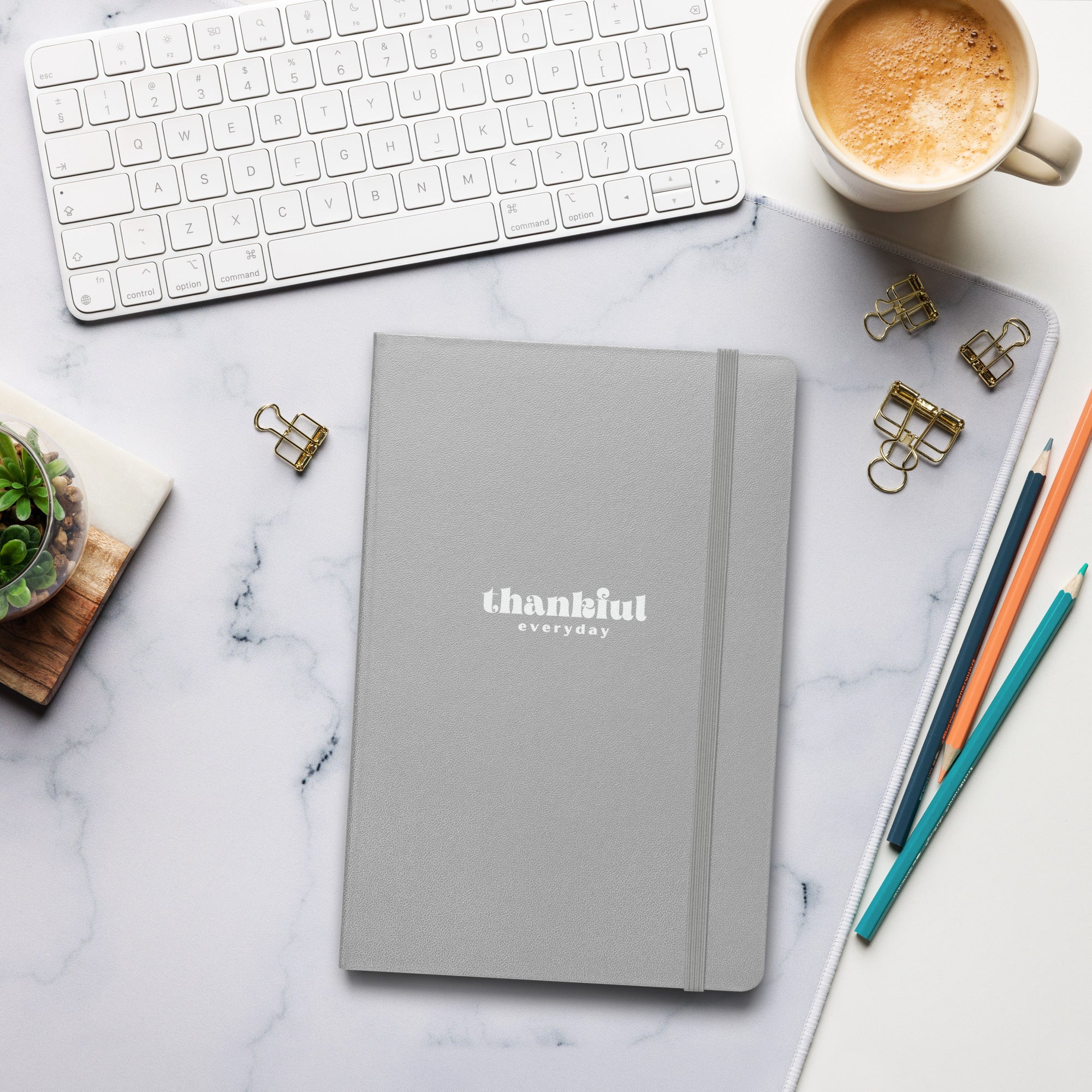 "Thankful Every Day" – Gratitude-Inspired Hardcover Bound Notebook