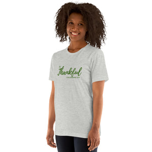 "Be Thankful" Colossians 3:15 Tee – Inspirational Thanksgiving Shirt- Ladies t-shirt