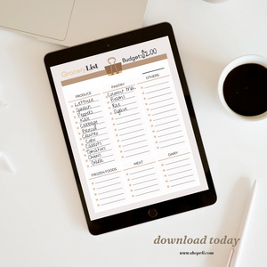 Meals & Grocery Digital Planner