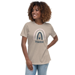 Heart Rainbow Mama Tee - Women's Relaxed T-Shirt