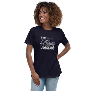 Proverbs 31 Tee - Clothed & Called - Women's Relaxed T-Shirt